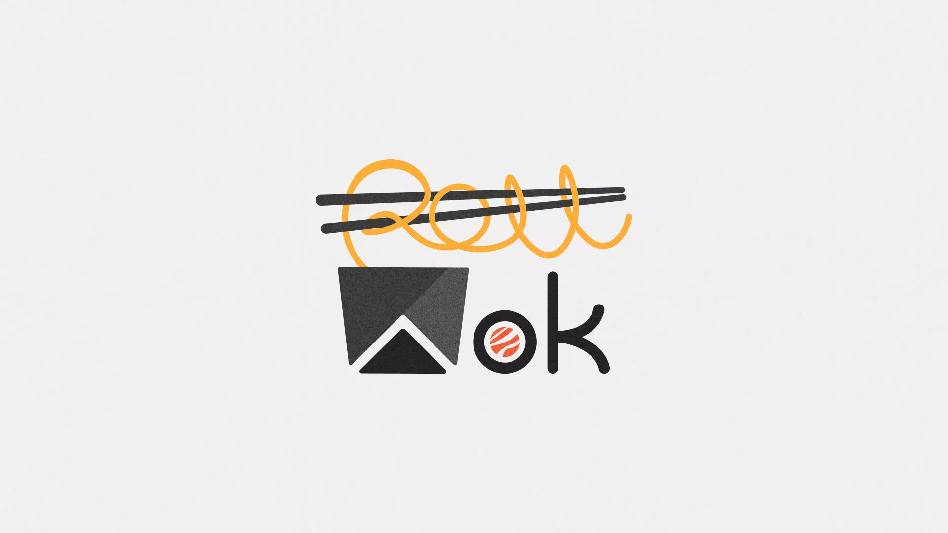 Разработка логотипа суши-бара «Roll Wok Club» в Сковородино